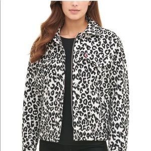 Levi's Black and White Leopard Print Jacket